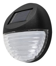 Solárne nástenné svietidlo LED 3000K čierna IP44 Rabalux Lermos 77203