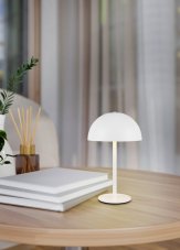 TRIO Reality R54891131 MUNOZ dotyková stolná lampička v210mm SMD LED 1,3W/120lm 3000K biela matná