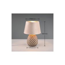 TRIO Reality R51531944 ARIANA stolní lampička V350mm 1xE27 béžová