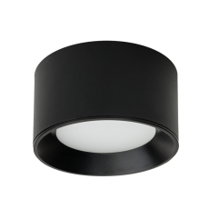 ITALUX WG-604A/BJ-WW/MULTI Sirius stropné povrchové bodové svietidlo LED D115mm 8W/552lm 3000+4000K IP44 čierna, biela