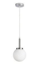 RABALUX 75007 Togo závesné svietidlo 1xE14 D150mm IP44 chróm, biela