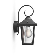Philips 17236/30/PN Buzzard nástěnné svítidlo černé 1x E27 IP44