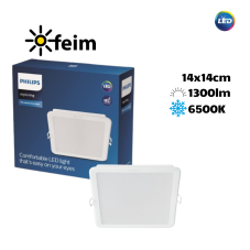 Philips 59465 LED Meson 1 stropní zápustné svítidlo 140x140mm 13W / 1300lm 6500K sqare
