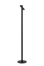 LUCIDE 27703/02/30 ANTRIM stojací lampa V1200mm LED 2,2W/140lm 2700K IP54 černá, bezdrátová nabíjecí podložka