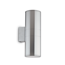 Exteriérové ​​nástěnné svítidlo Ideal lux 033020 GUN AP2 BIG ALLUMINIO 2xE27 60W IP54 IP54