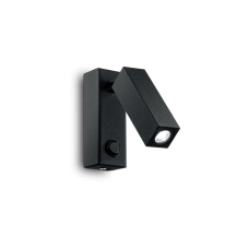 Nástenné svietidlo Ideal lux 142241 PAGE AP1 SQUARE NERO 1xLED 3W/210lm 3000K čierna