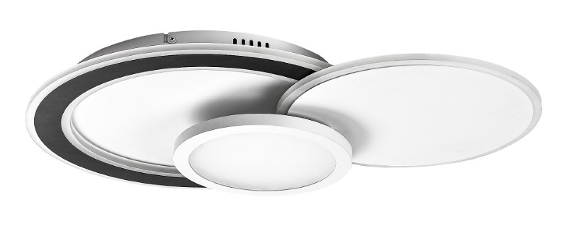 RABALUX 71402 Stavros stropné svietidlo LED 40W/2660lm 3000-6500K čierna, biela, stmievateľné, diaľkový ovládač