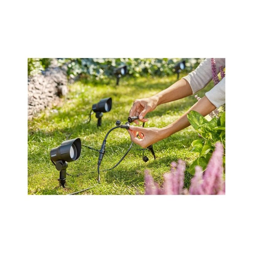 Philips 8719514477117 GardenLink Low Volt Spotlight nízkonapäťové exteriérové svietidlo/reflektor LED 6W/660lm 4000K čierna, bez napájania