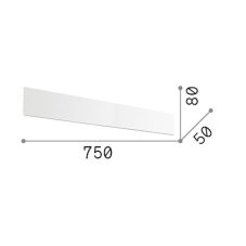 Ideal lux 342665 ZIG ZAG nástěnné svítidlo LED 30W 3000/2710lm 2700K bílá