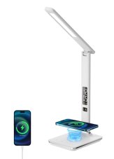 Immax LED KINGFSHER 08966L 8,5W/400lm 2700-5500K bílá, USB, QI, BK