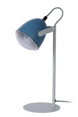 LUCIDE 05537/01/35 DYLAN Stolová lampička E14 1x25W modrá/šedá