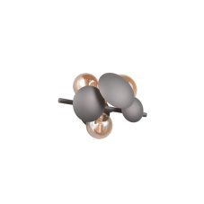 TRIO SELECT 217400342 BUBBLE nástěnné svítidlo 3xG9 antracit, jantarová