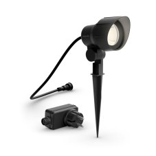 Philips 8719514477216 GardenLink Low Volt 12V Spotlight Starter pack - nízkonapěťové exteriérové svítidlo/reflektor LED 6W/600lm 2700K černá /konektor/adaptér 24W/kabel 5m