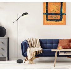 GLOBO 24099SB GIANNA stojací lampa 1xE14 černá