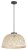 RABALUX 72025 Rattan závesné svietidlo 1xE27 D405mm čierna, prírodná