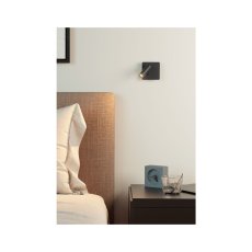 REDO 01-2340 TOMIX nástenné bodové svietidlo/spot s vypínačom LED 3,2W/182lm 3200K čierna