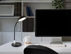 Stolové svietidlo LED 3000 / 4000 / 6500K čierna matná IP20 GLOBO lighting KIRK 58496S