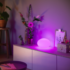Stolná lampa 1x E27 1000–20000K biela IP20 Philips HUE White and Color Ambiance Flourish 8721103118813