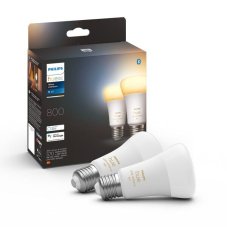 Philips Hue White Ambiance 8719514328242 LED žárovka E27 6W/800lm 2200-6500K bluetooth 2-set