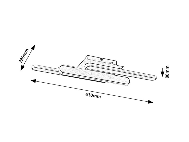 RABALUX 71051 Sindri stropní svítidlo LED 18W/950lm 3000+4000K černá, bílá