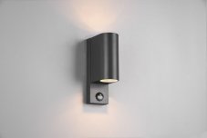 TRIO 214260242 ROYA exteriérové nástěnné svítidlo se senzorem 2xGU10 V220mm IP44 antracit