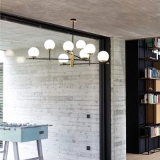 Ideal Lux 289489 GOURMET závesné svietidlo 9xE14 čierna, mosadz