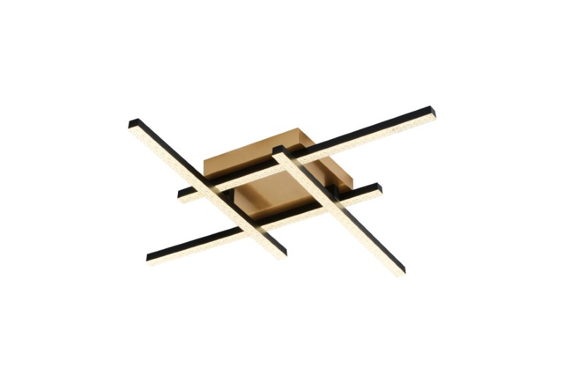 RABALUX 71398 Demir stropné svietidlo LED 24W/1880lm 4000K čierna, zlatá, biela