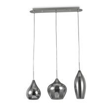 Závěsné svítidlo Ideal lux 111865 SOFT SP3 FUME 3xE14 40W