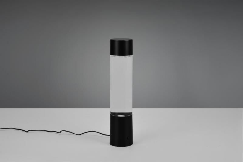 TRIO Reality R50751032 TORNADO dekoratívna stolná lampička SMD LED V340mm 0,9W RGB čierna matná