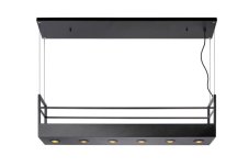 LUCIDE 21427/06/30 MIRAVELLE závěsné svítidlo 6xGU10 černá