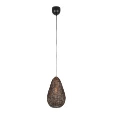 TRIO 365300104 ZIVA závesné svietidlo D230mm 1xE27 čierna, starožitná mosadz