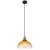 GLOBO 15786H1 SALVY závěsné svítidlo D250mm 1xE27 černá, jantarová