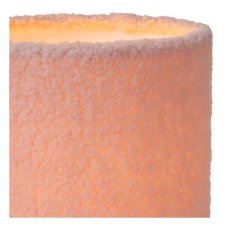 LUCIDE 10516/01/66 WOOLLY stolná lampička V280mm 1xE14 ružová