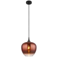 GLOBO 15548HG MAXY závěsné svítidlo D240mm 1xE27 černá, měděná
