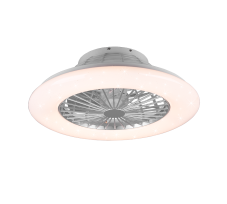 TRIO R62522987 STRALSUND stropné svietidlo s ventilátorom LED D500mm 30W/2200lm 3000-6500K titánová, RGB, stmievateľné, diaľkový ovládač, starlight efekt