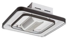 RABALUX 71341 Aireon stropní svítidlo s ventilátorem 480x480mm LED 50W/2200lm 3000+4000+6000K černá, stmívatelné, dálkový ovladač