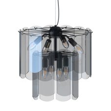 Závěsné svítidlo 8x E14 černá chromová Zuma Line NIRA MD3523-8M-EBCN