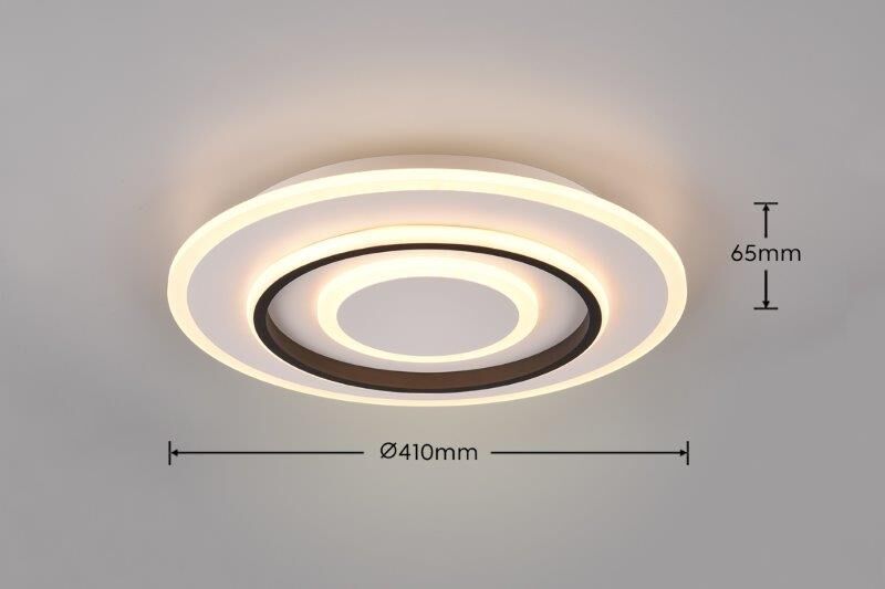 TRIO Reality R64303131 JORA stropní svítidlo SMD LED D410mm 46W/5400lm 2700-6000K bílá matná, stmívatelné, dálkový ovladač