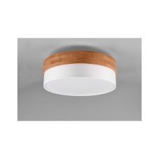 TRIO 611500301 SEASONS stropní svítidlo 3xE27 D500mm matný nikl, bílá, drěvo