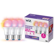Philips Wiz Colors 8720169075610 LED žiarovka E27 A60 8,8W/806lm 2200-6500K+RGB 3-set