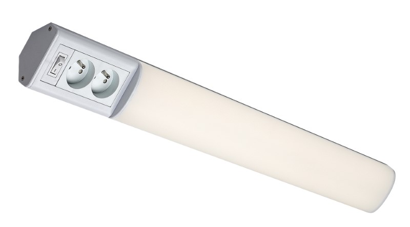 RABALUX 78041 Bath 2E svietidlo pod kuchynskú linku so zásuvkou š700mm LED 15W/1300lm 4000K biela