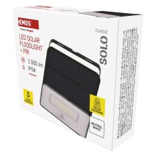 EMOS ZG121S LED reflektor solárny SOLO so senzorom pohybu, neutrálna biela
