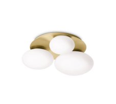 Ideal Lux 293660 NINFEA stropné svietidlo 3xGX53 saténová mosadz