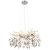 GLOBO 64133-8 DANNA závěsné svítidlo/luster D610mm 8xG9 chromová, kouřová, průhledná