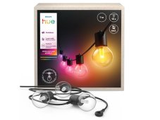 8721103063717 Philips Hue White and color gradient Low volt Festavia venkovní světelný řetěz - 10 žárovek LED 8,6W/500lm 1000-20000K+RGB IP65 černá, bez napájení