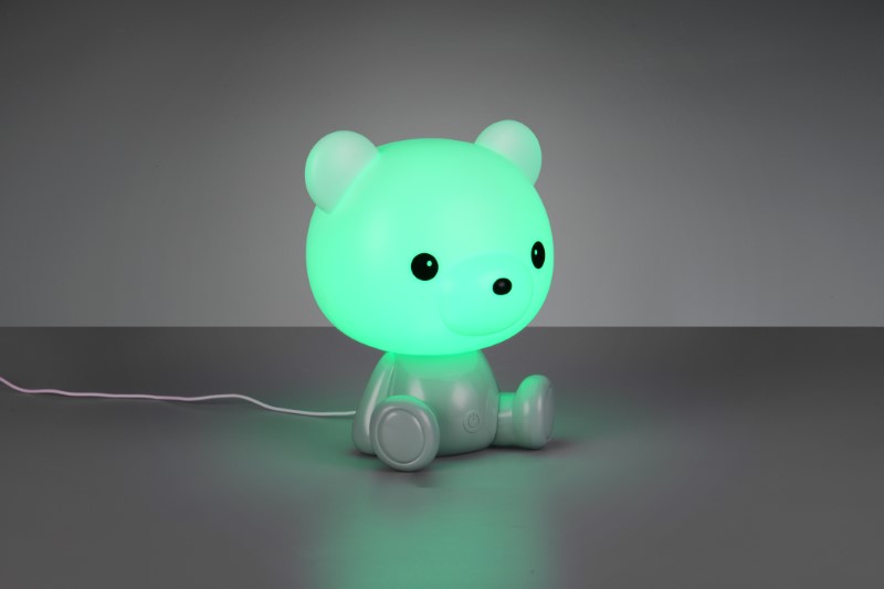 TRIO Reality R57991115 CUTIE dotyková stolná lampička v250mm SMD LED 0,3W/30lm 3000K zelená, ON/OFF