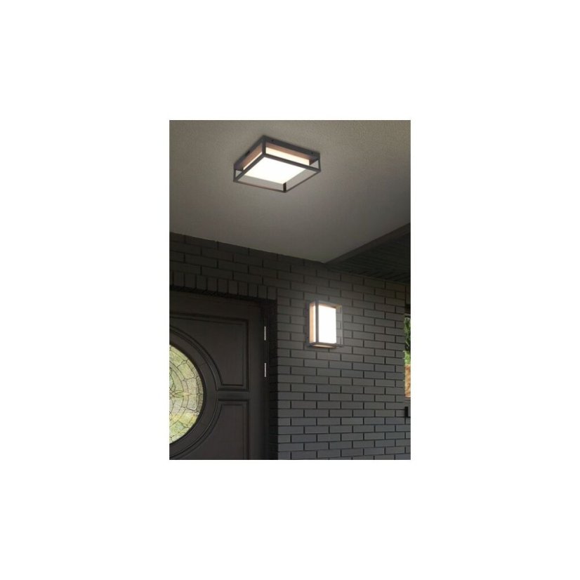 TRIO 677860142 WITHAM exteriérové stropné svietidlo SMD LED V100mm 14W/1550lm 2300+3000+4000K IP54 antracit