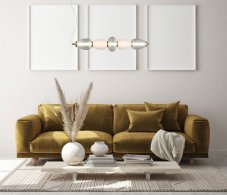 LED závesné svietidlo 1500 lm 3000K biela ITALUX Gastel PND-74937-5-BK