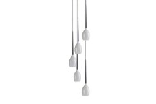 AZZARDO AZ0311 DECOline IZZA 5 WHITE stropné závesné svietidlo 5xE14 50W IP20 lesklá biela