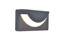 LUTEC 6402801118 LUPS venkovní nástěnné svítidlo LED 14W 1950/450lm 3000K IP54 tmavě šedá